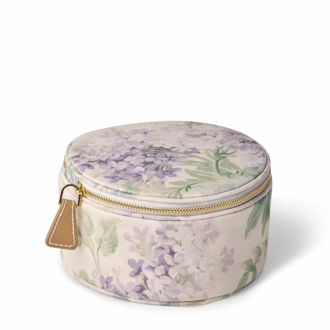 AERIN x Bennison Wisteria Round Jewelry Case