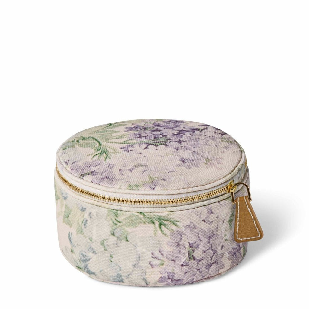 AERIN x Bennison Wisteria Round Jewelry Case