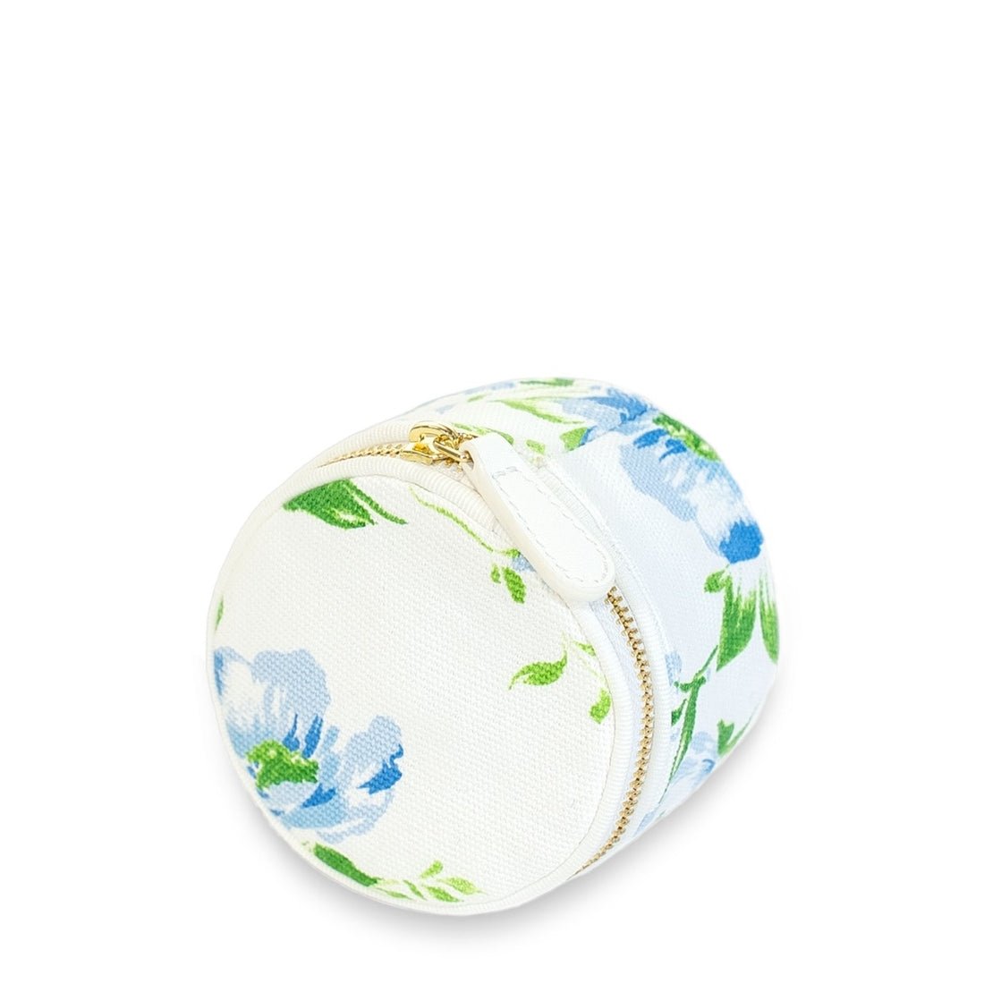 Fleurs du Vent Mini Round Jewelry Case by D Porthault pour AERIN