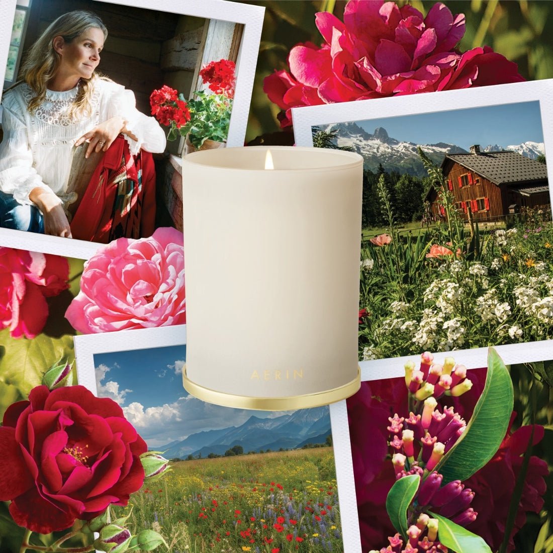 Megeve's Rose Candle 9.5 oz by AERIN