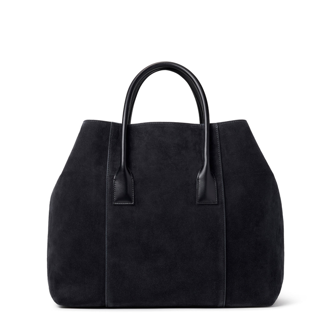 Mini Weekender in Black Suede by AERIN