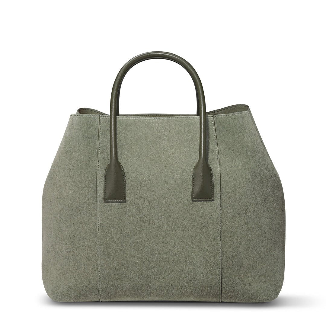 Mini Weekender in Eucalyptus Suede by AERIN