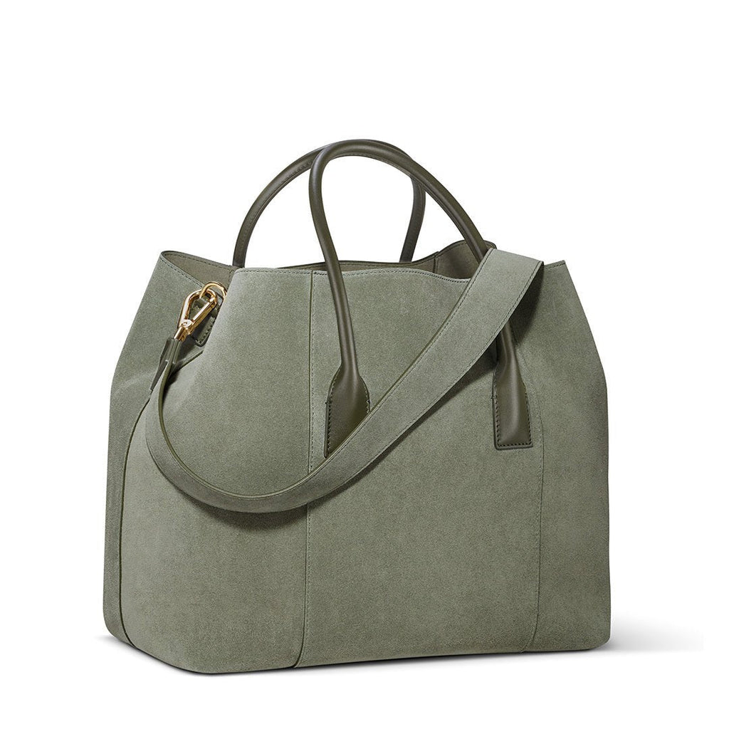Mini Weekender in Eucalyptus Suede by AERIN