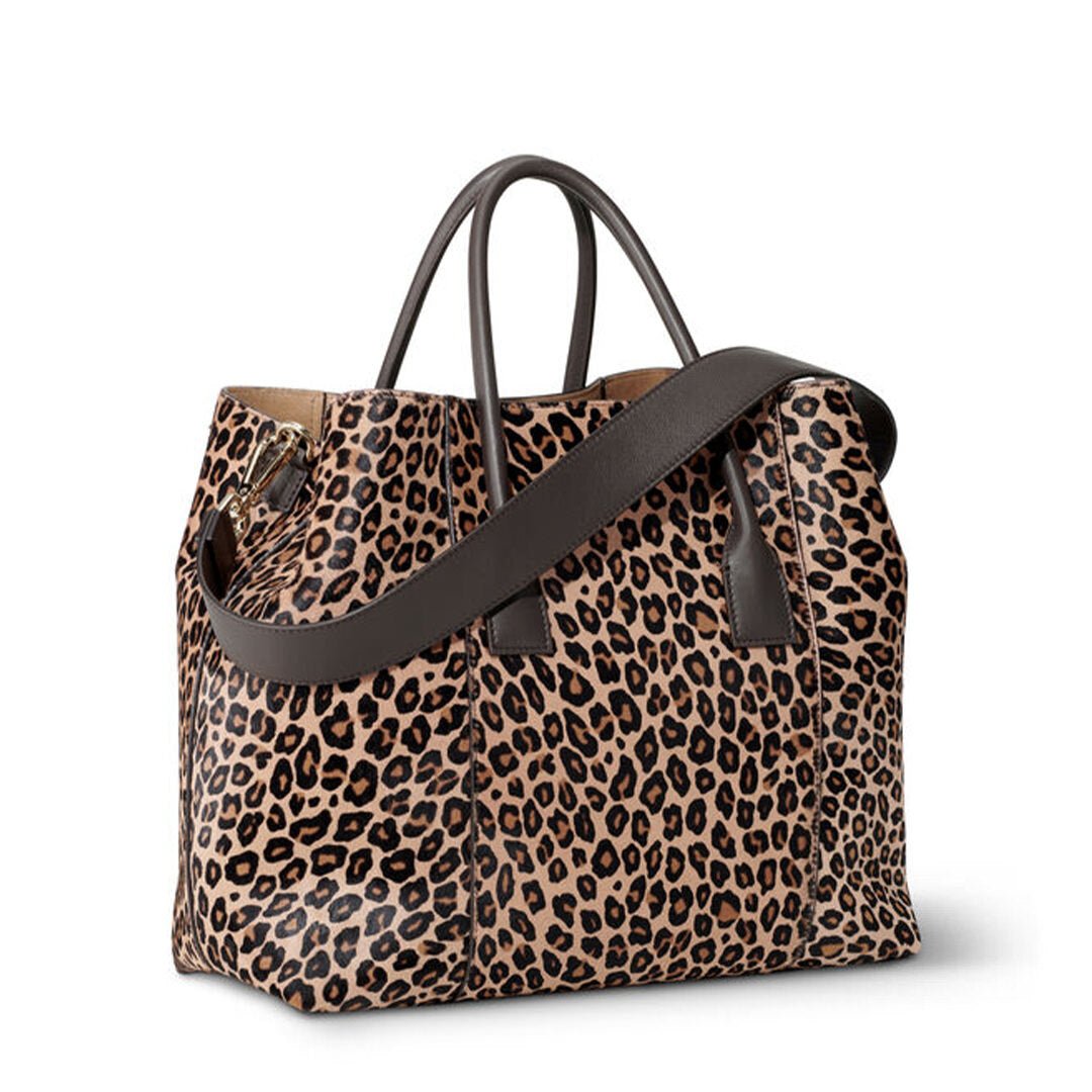 Mini Weekender in Leopard by AERIN