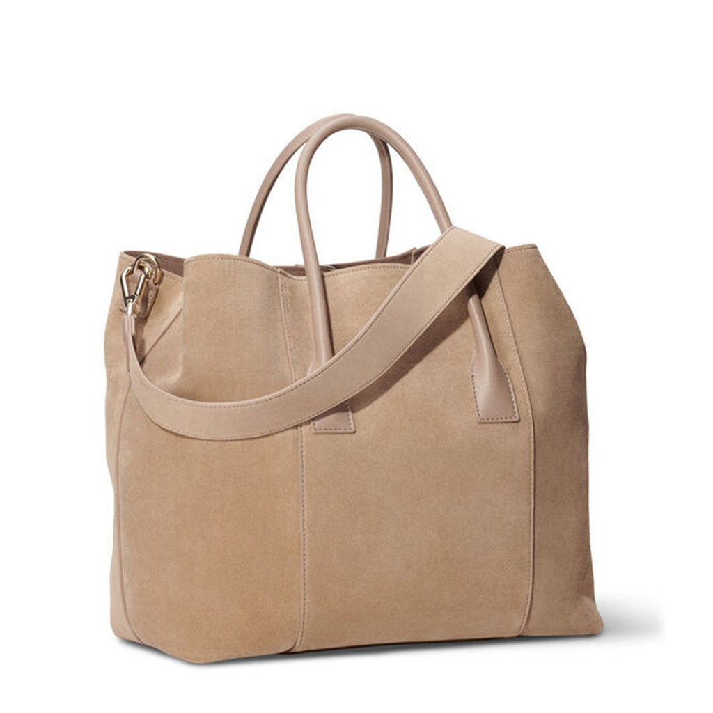 Mini Weekender in Sand Suede by AERIN