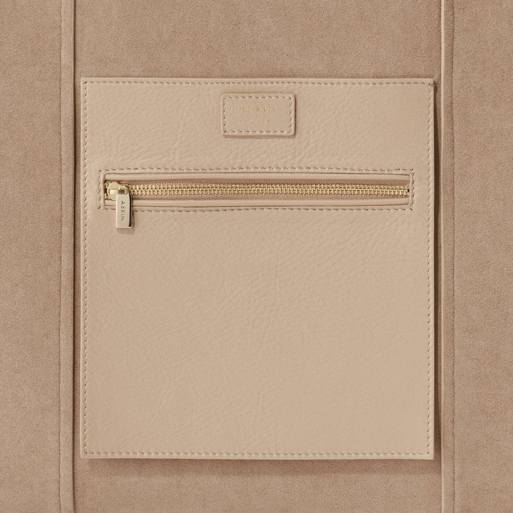 Mini Weekender in Sand Suede by AERIN