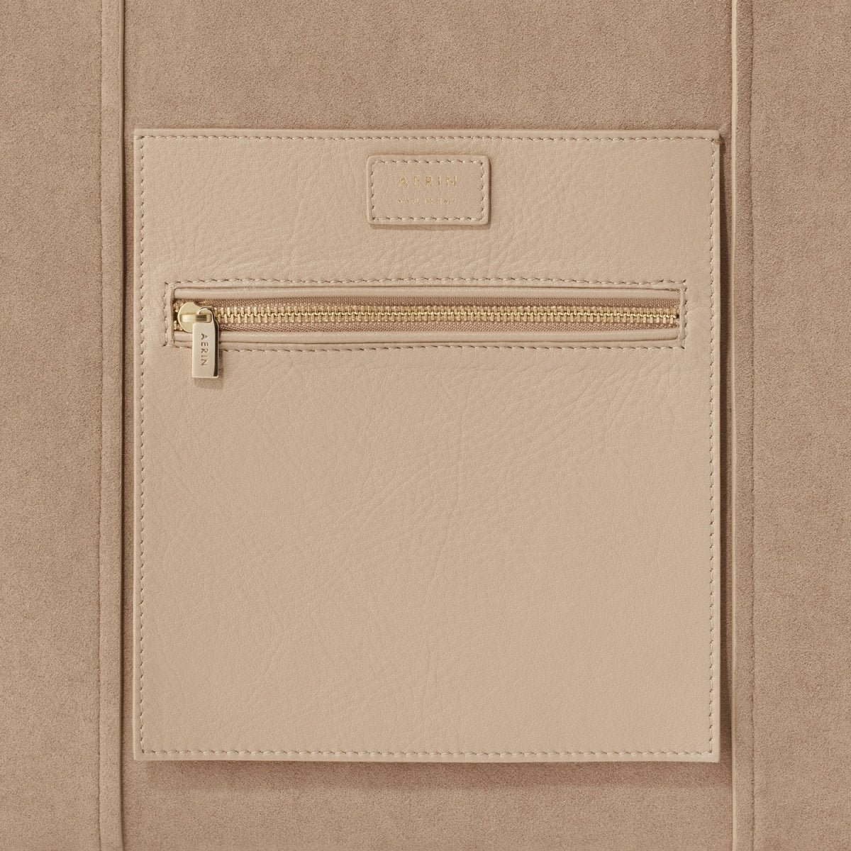 Mini Weekender in Sand Suede by AERIN