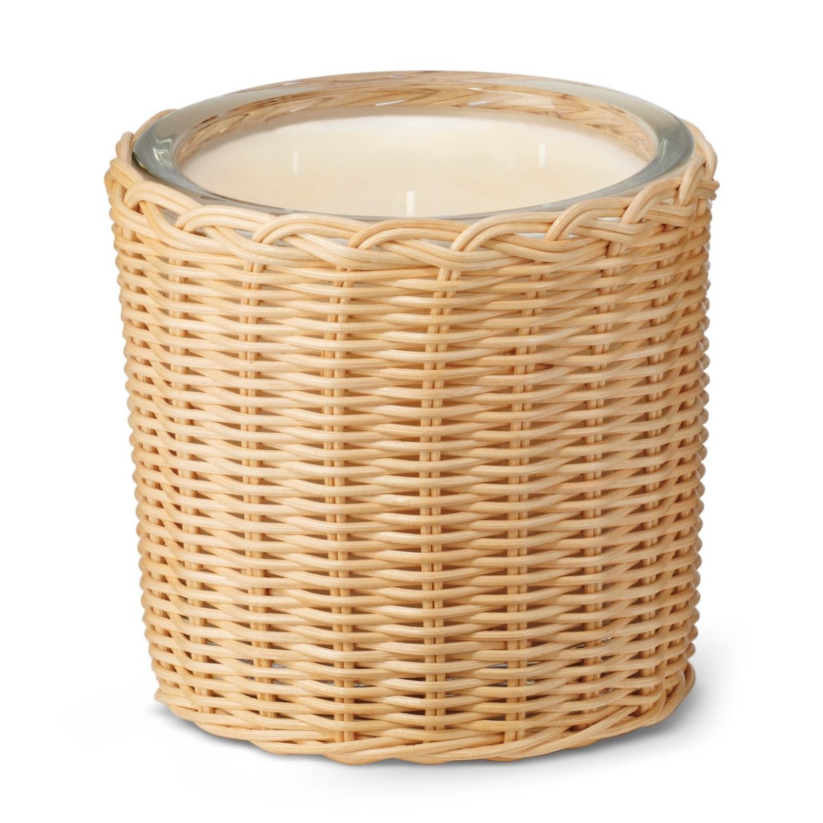 Tulia Wicker Candle in Uzes Tuberose 17.4oz by AERIN