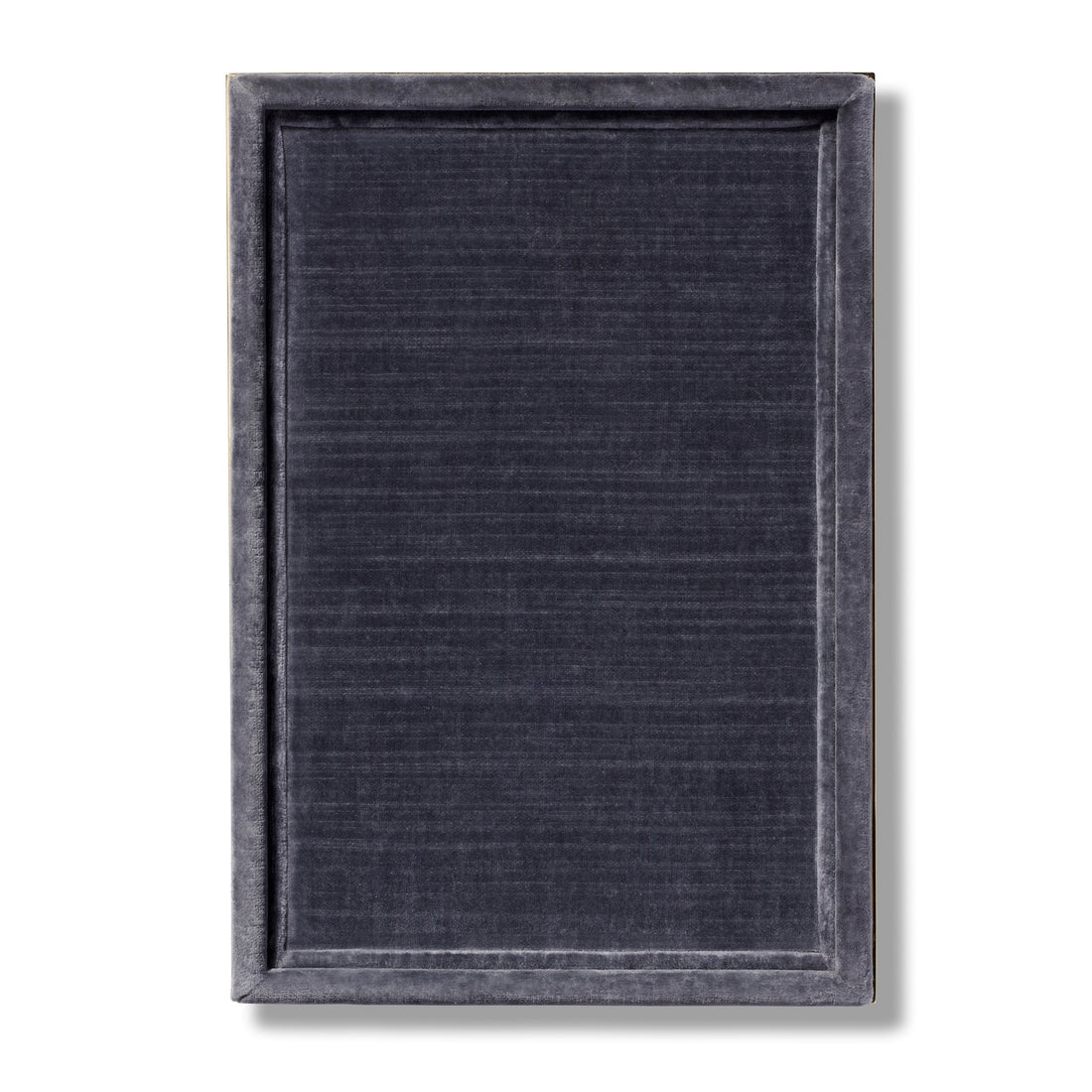 Valentina Velvet Rectangular Tray in Dusk Blue by AERIN