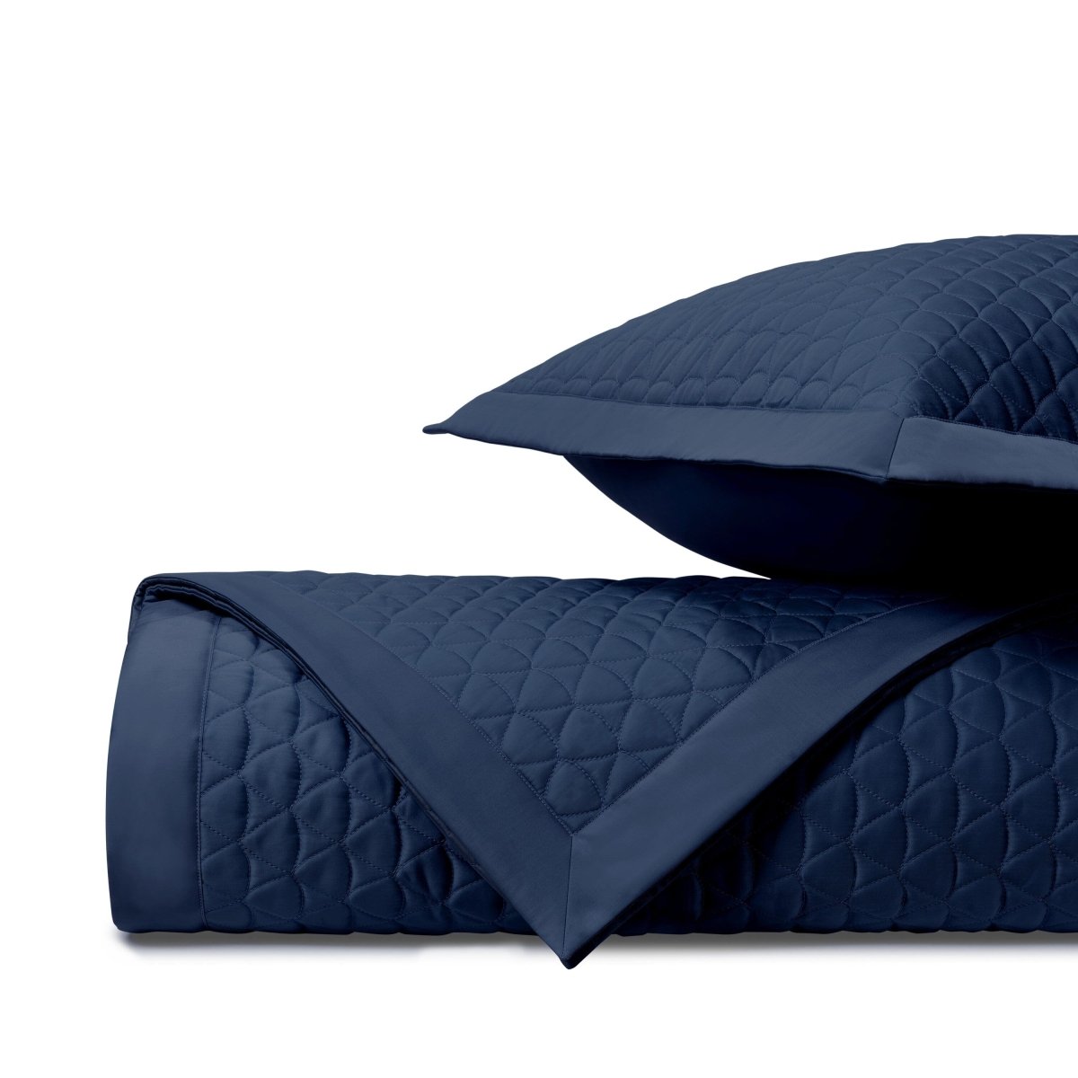 Anastasia Quilted Navy Blue by Home Treasures