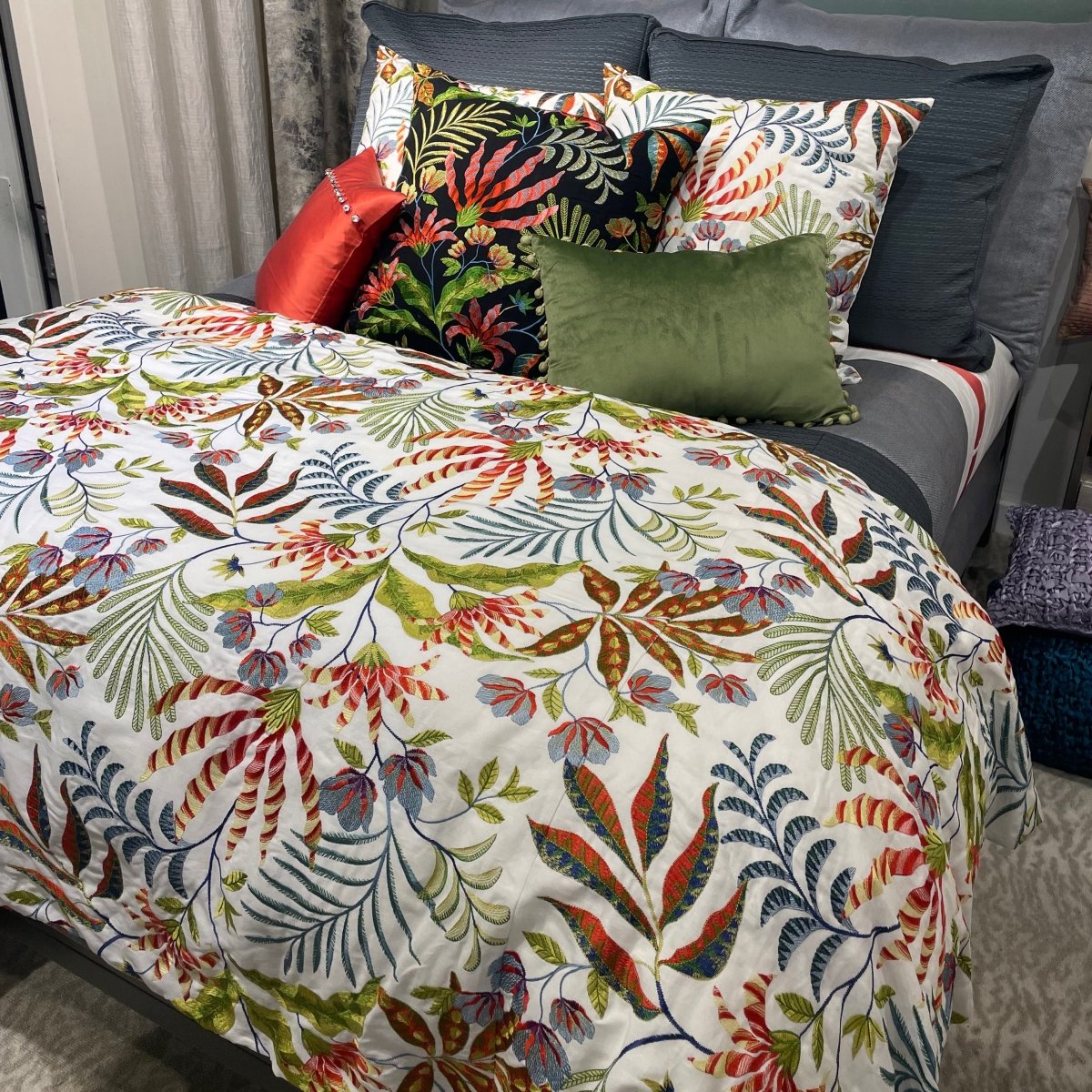 Cloud Forest White Duvet Covers by Ann Gish