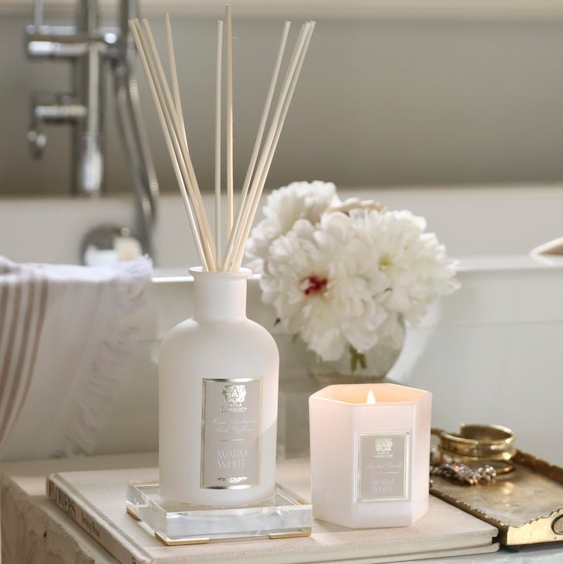 250ml Warm White Reed Diffuser by Antica Farmacista
