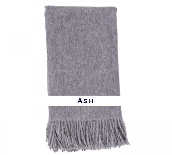 100% Cashmere Essential Plain Weave Throw