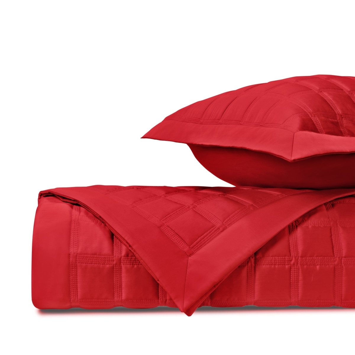 Athens Quilted Bright Red by Home Treasures