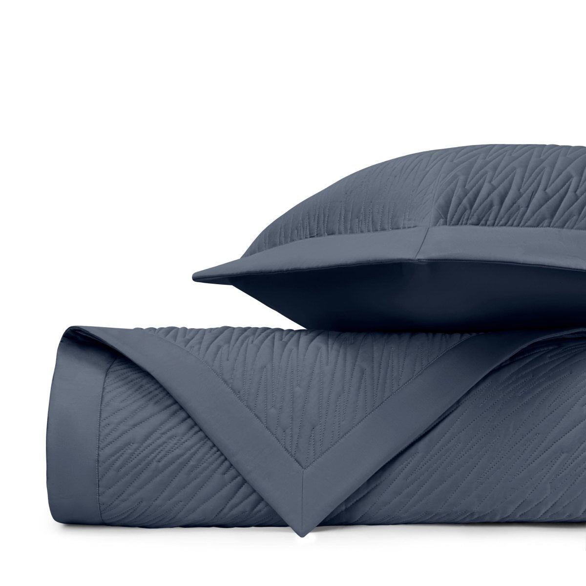 Blaze Quilted Stone Blue by Home Treasures