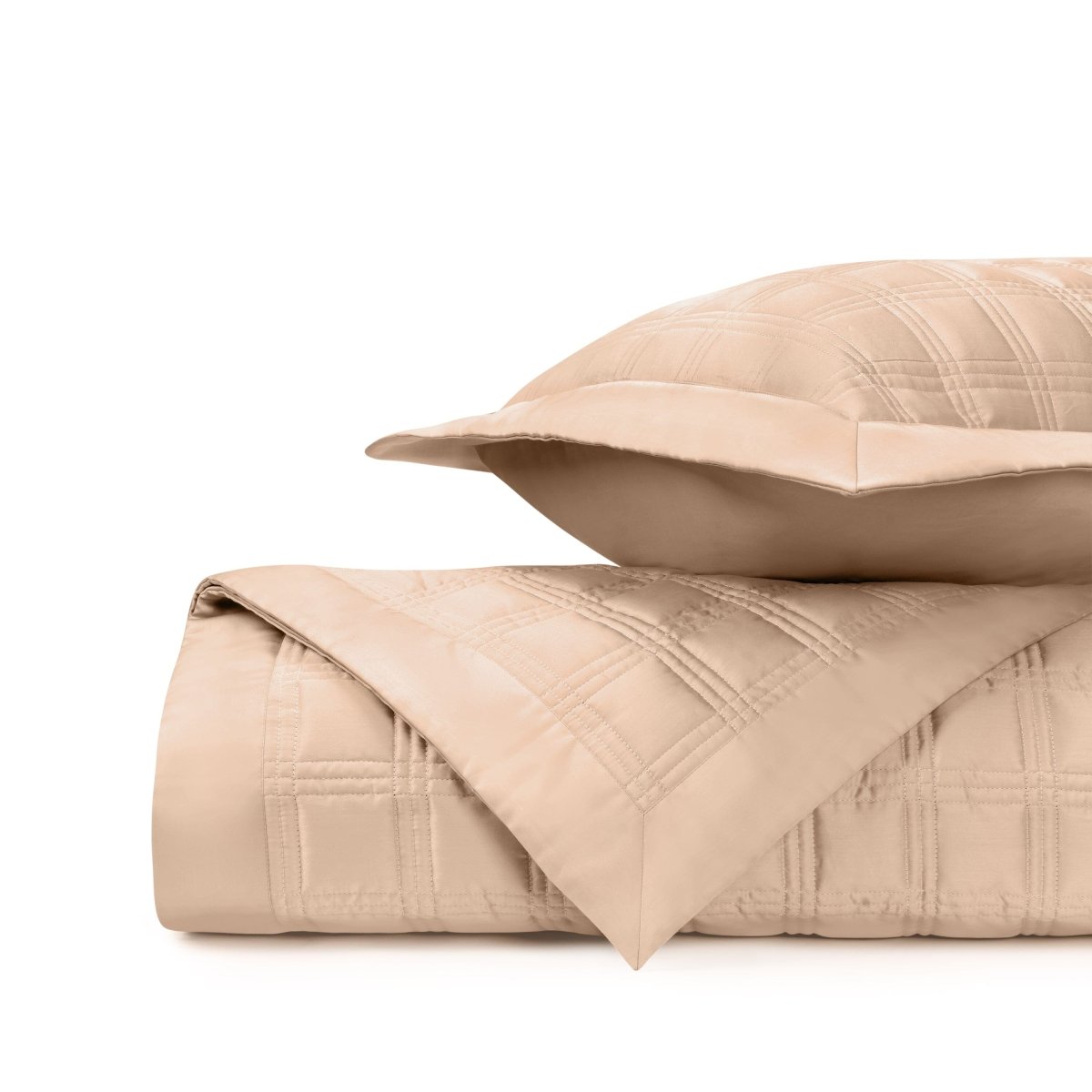 Block Quilted Blush by Home Treasures