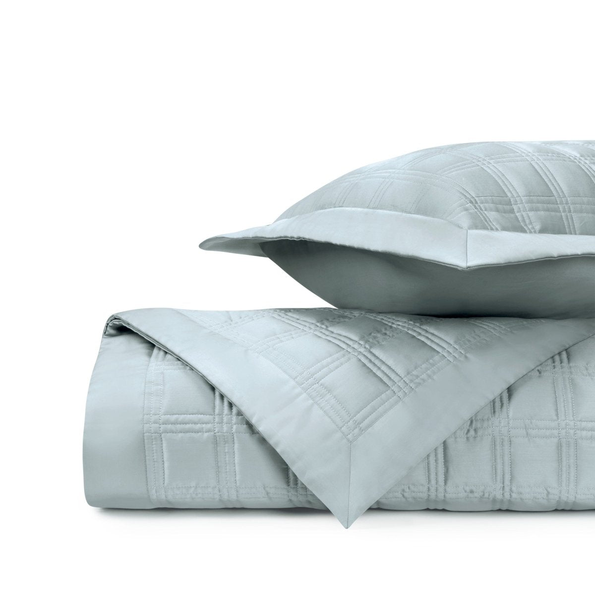 Block Quilted Sion Blue by Home Treasures