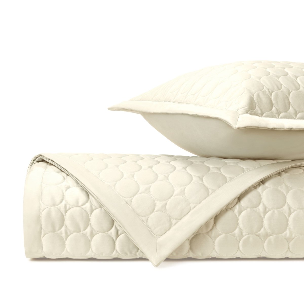 Cleo Quilted Ivory by Home Treasures