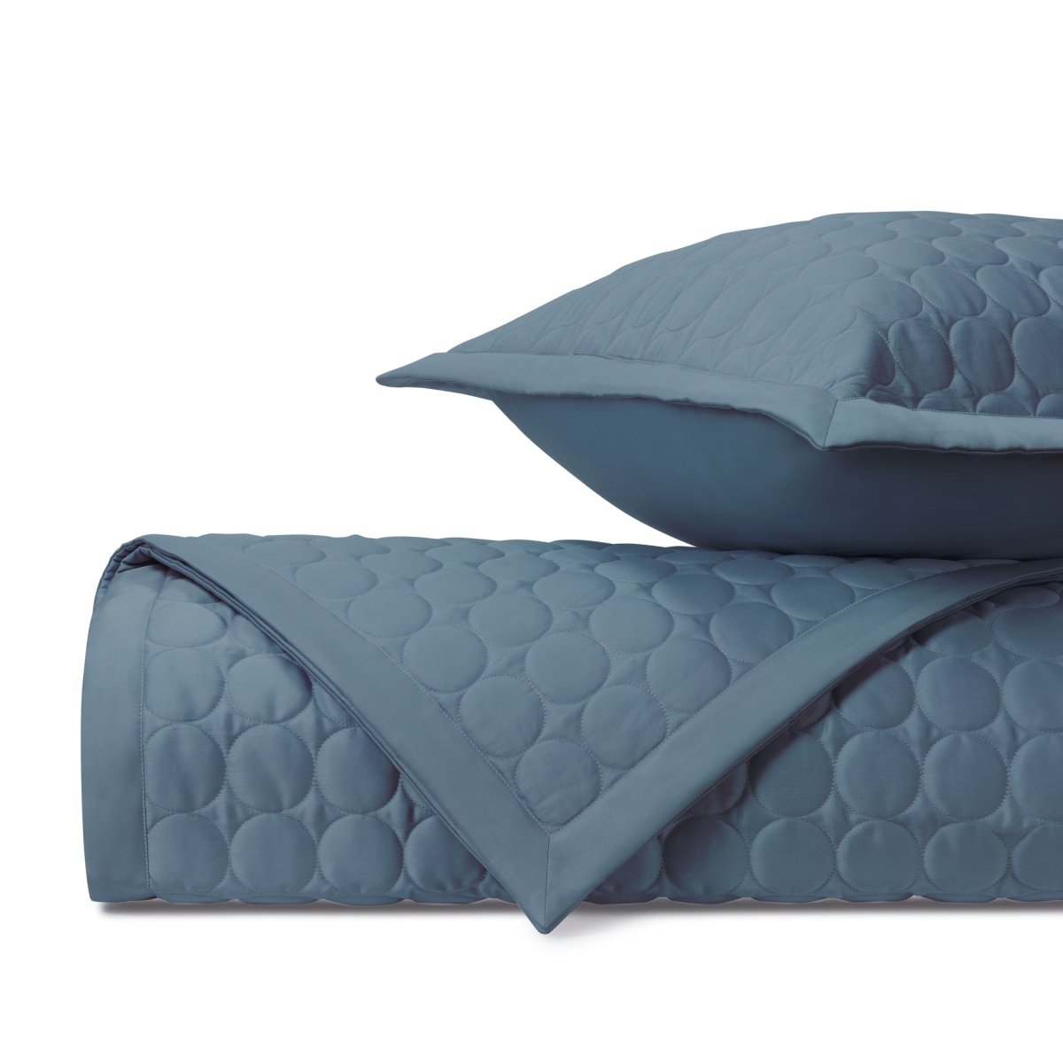 Cleo Quilted Slate Blue by Home Treasures