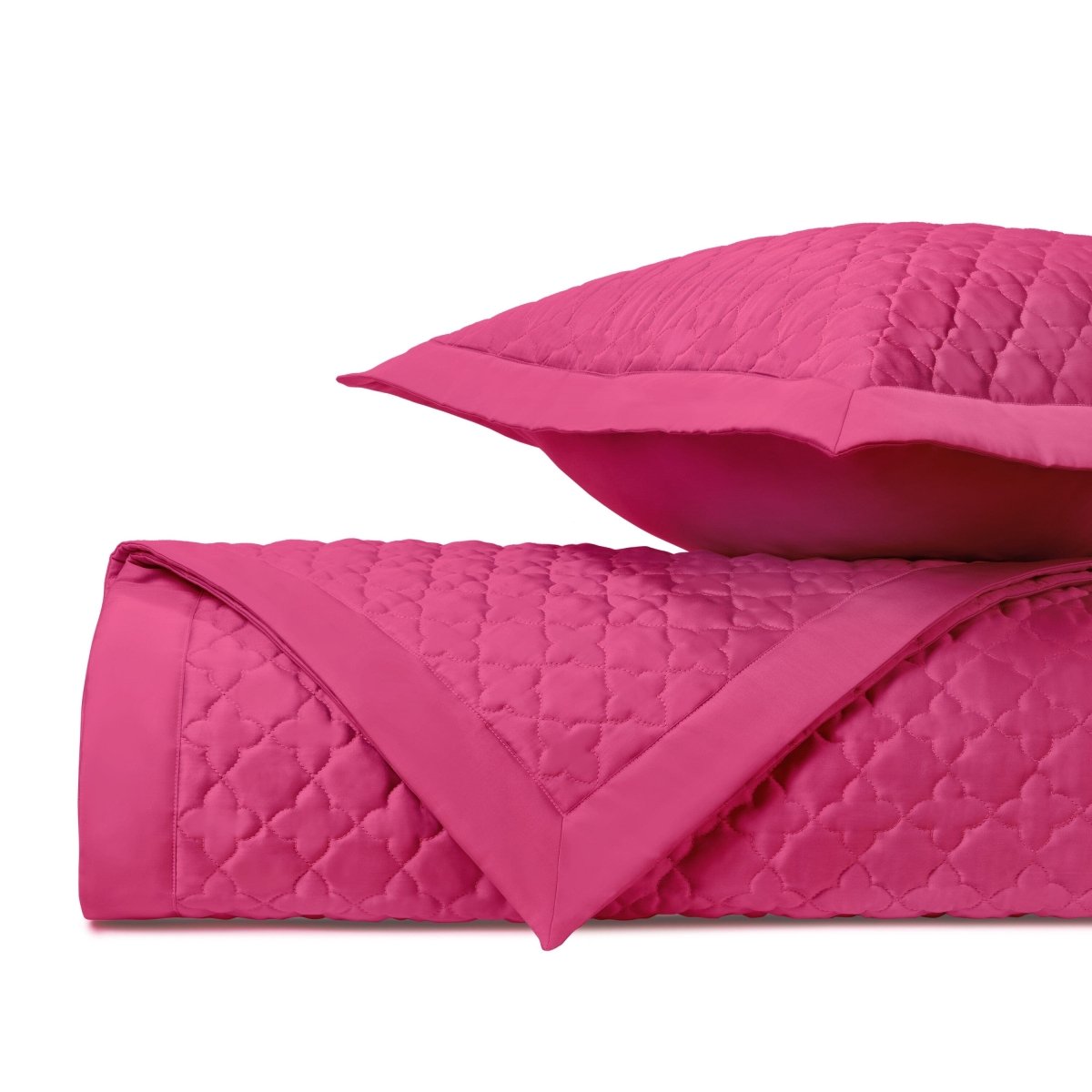 Clover Quilted Bright Pink by Home Treasures