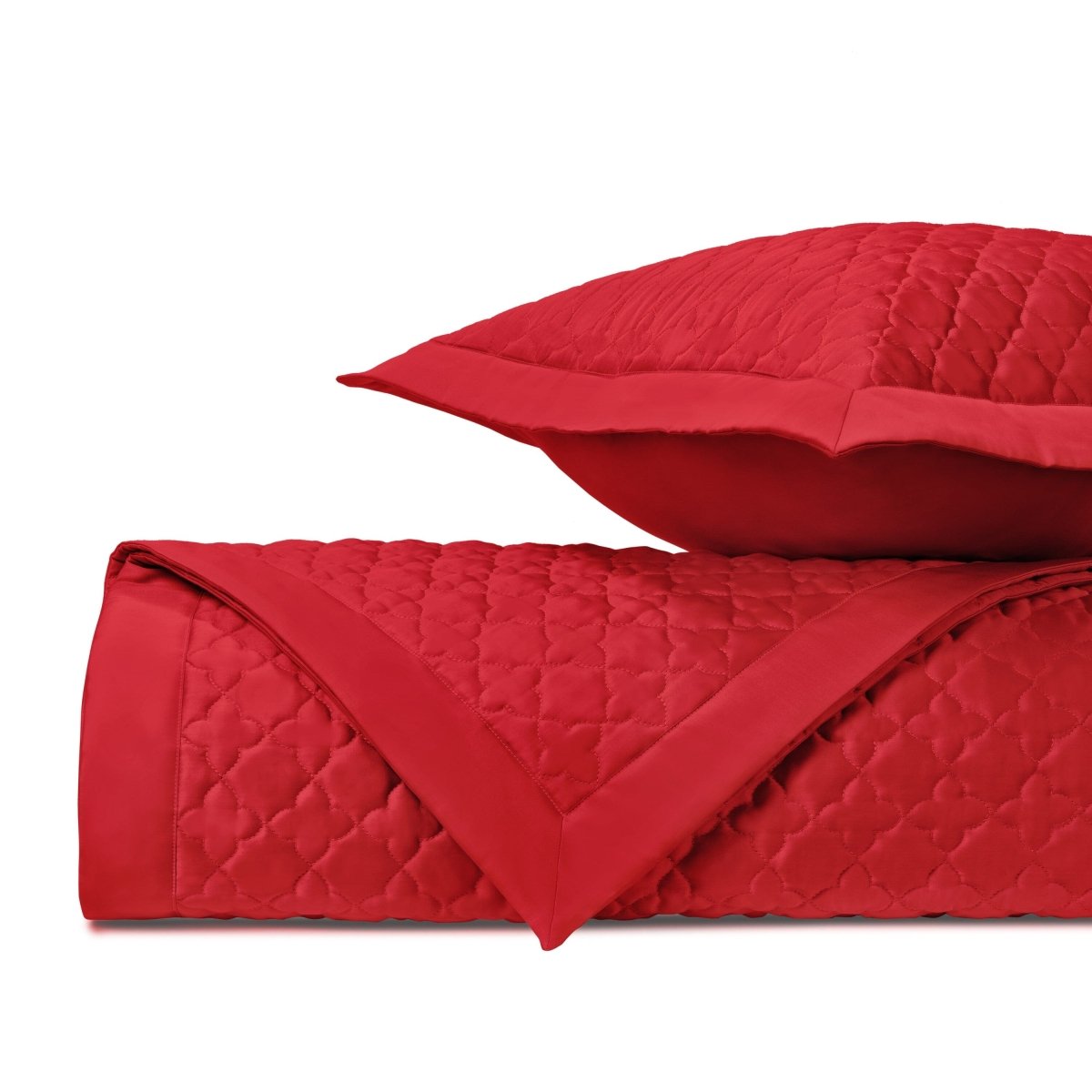 Clover Quilted Bright Red by Home Treasures