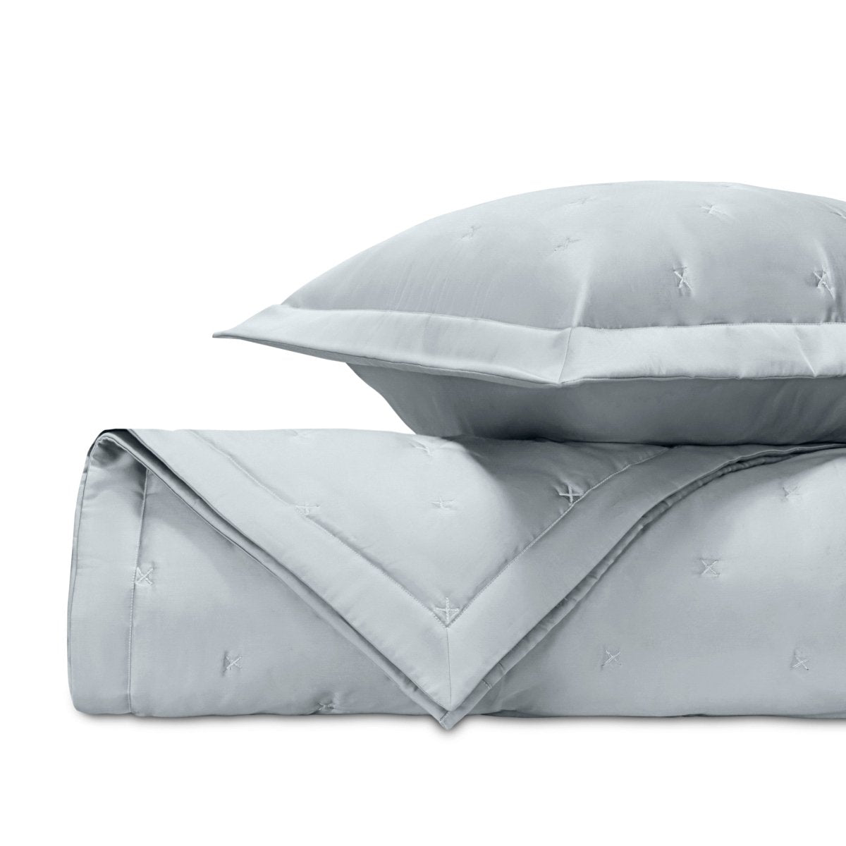 Croix Quilted Blue Gray by Home Treasures