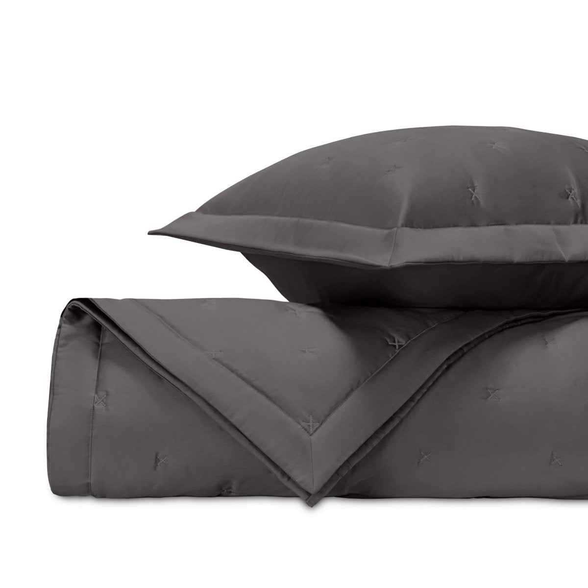 Croix Quilted Grisaglia Gray by Home Treasures