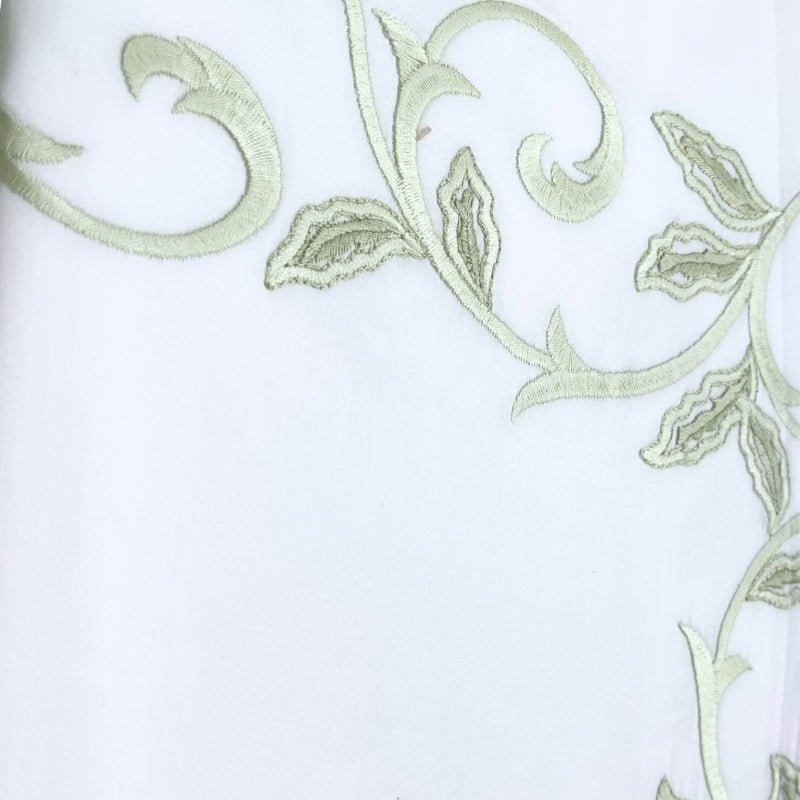 Dea Fine Linens Marina Mint Green King Duvet