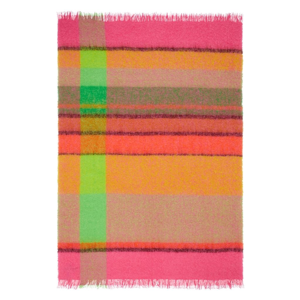 Designers Guild Mikome Fuchsia Mohair Throw