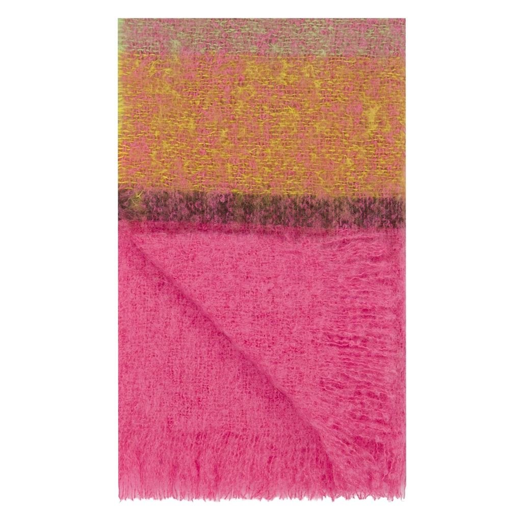 Designers Guild Mikome Fuchsia Mohair Throw