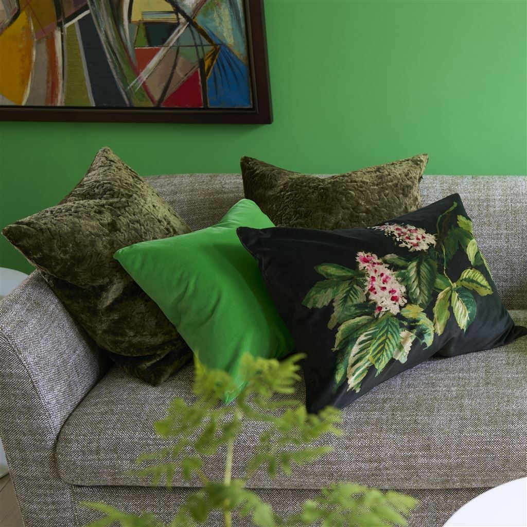 Designers Guild Pasqueflower Olive Decorative Pillow