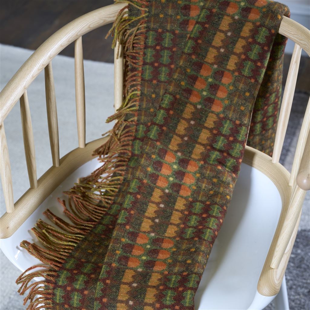 Designers Guild Talbot Sienna Merino Wool Throw