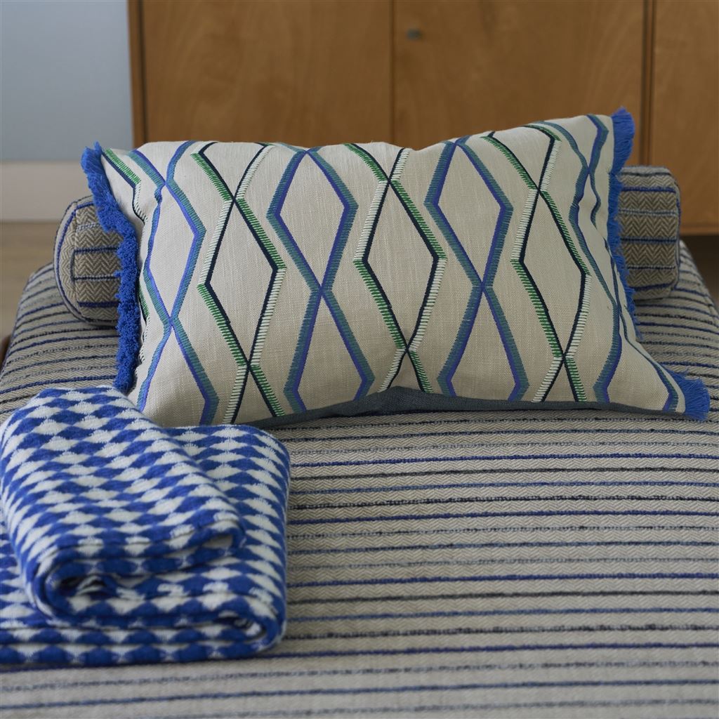 Designers Guild Trevenna Cobalt Decorative Pillow
