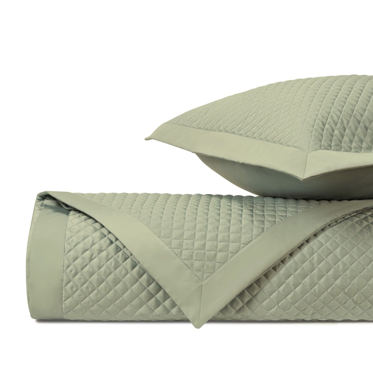 Diamond Quilted Crystal Green by Home Treasures