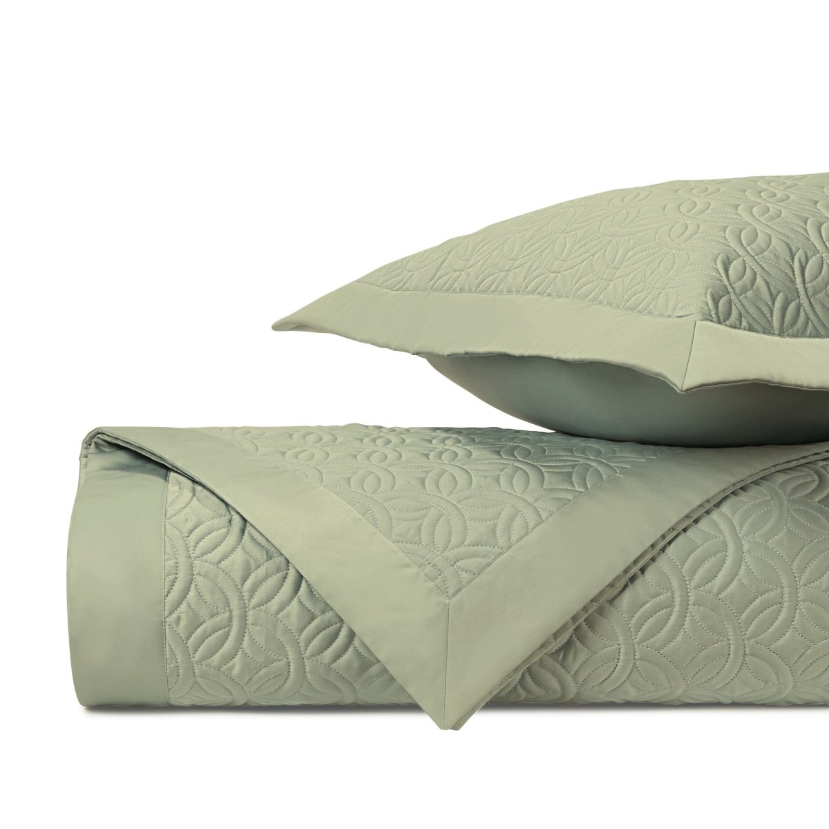Duomo Quilted Crystal Green by Home Treasures