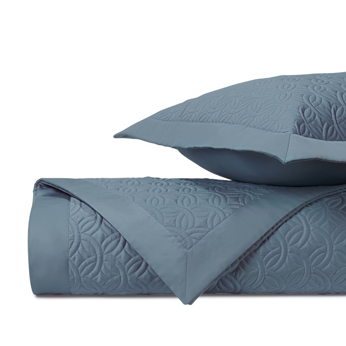 Duomo Quilted Slate Blue by Home Treasures