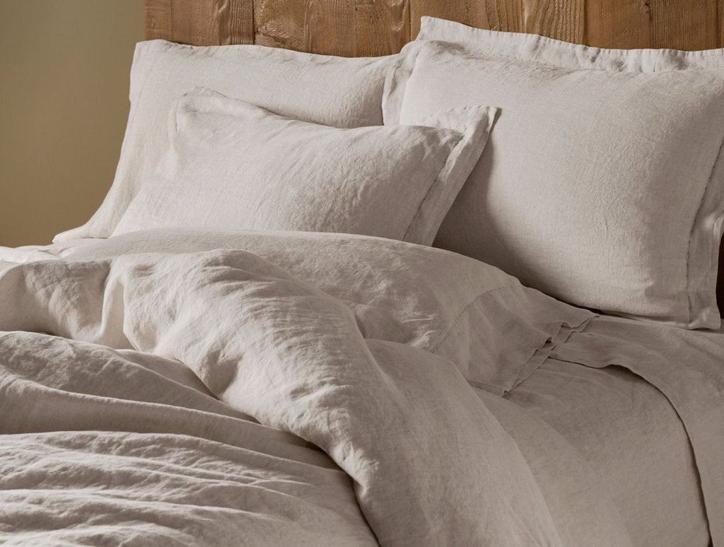 Organic Relaxed Linen Natural Chambray Bedding by Coyuchi