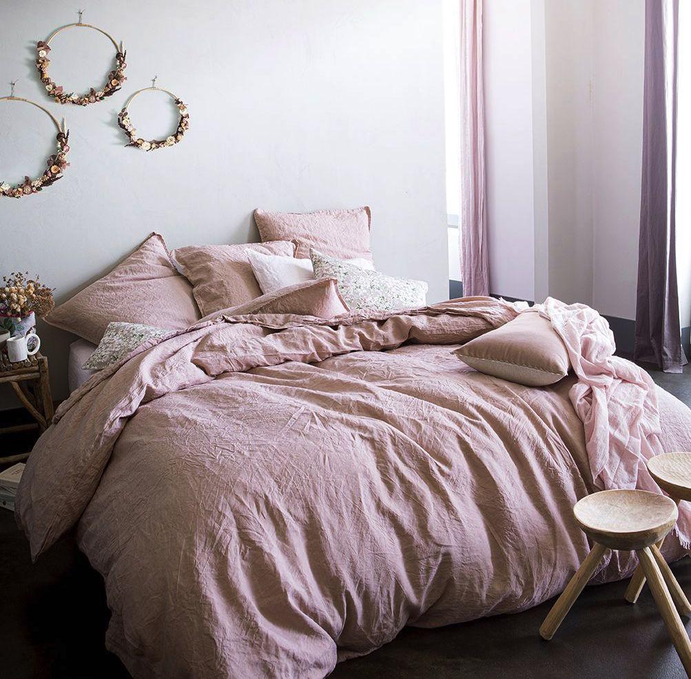 Nouvelle Vague Pink Beige Bedding by Alexandre Turpault