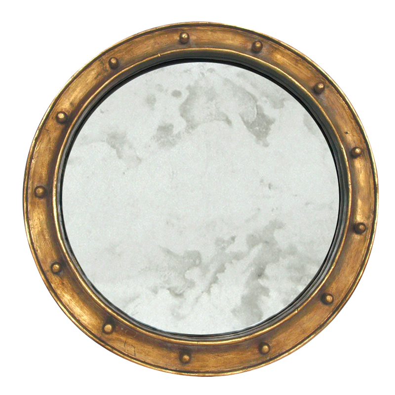 Federal Mirror in Gold Leaf