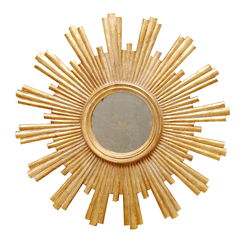 Josephine Mirror in Gold Leaf