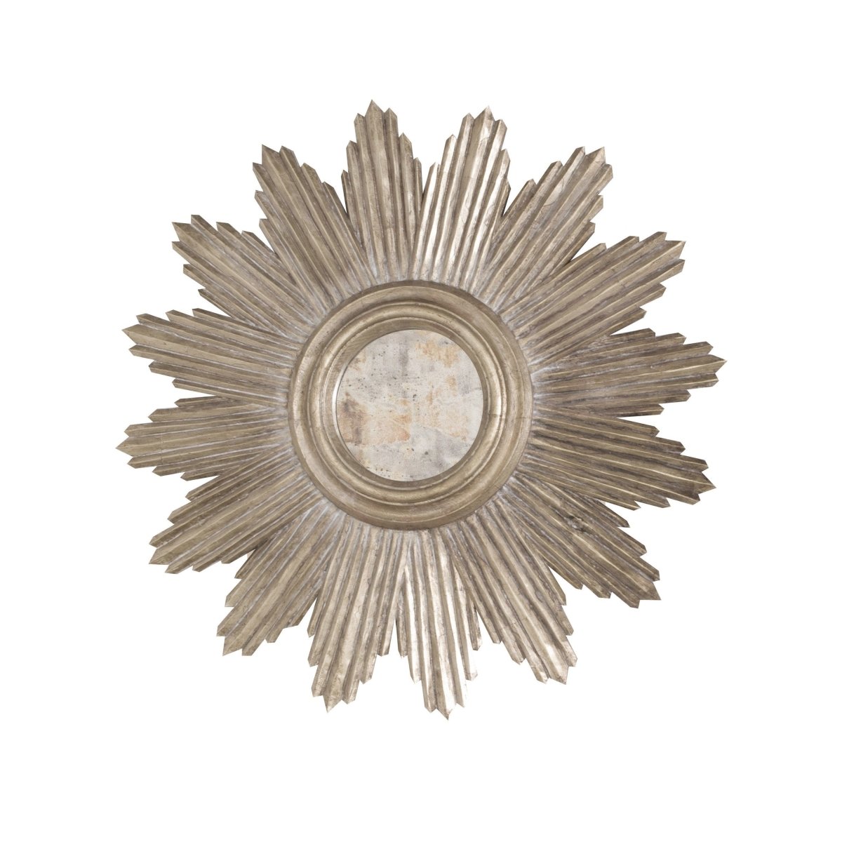 Ludwig Mirror in Silver Leaf