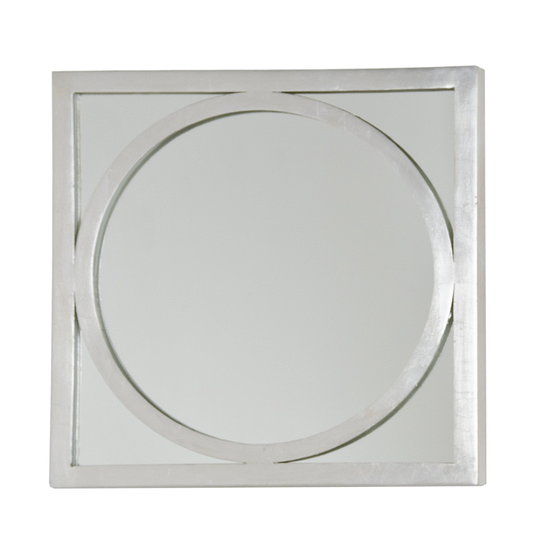 Mirticos Mirror in Silver Leaf