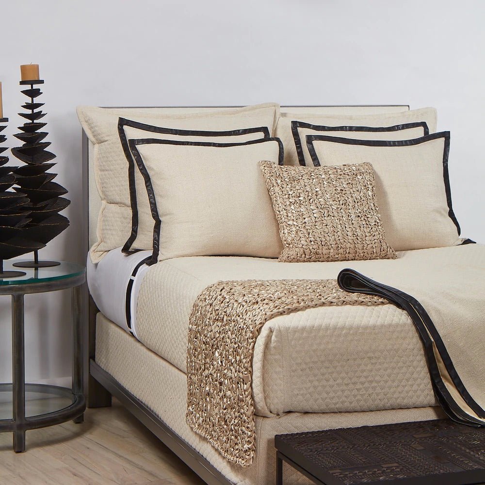 Basketweave Quilted Box Spring Cover by Ann Gish