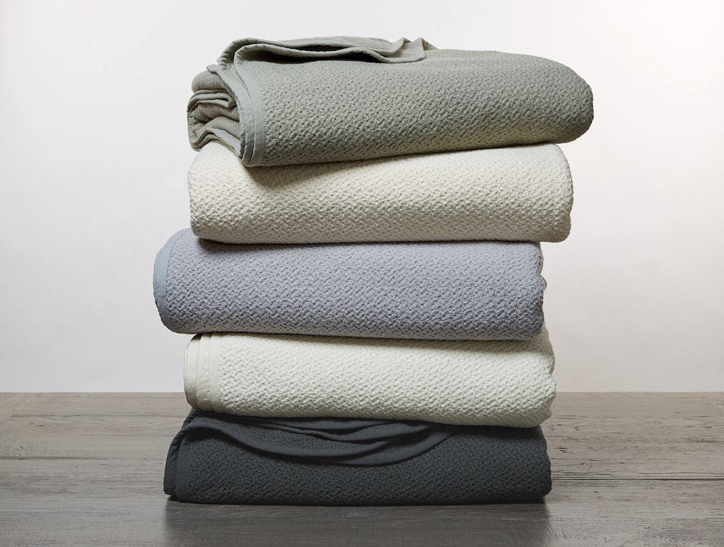 Pewter Honeycomb Organic Blanket by Coyuchi