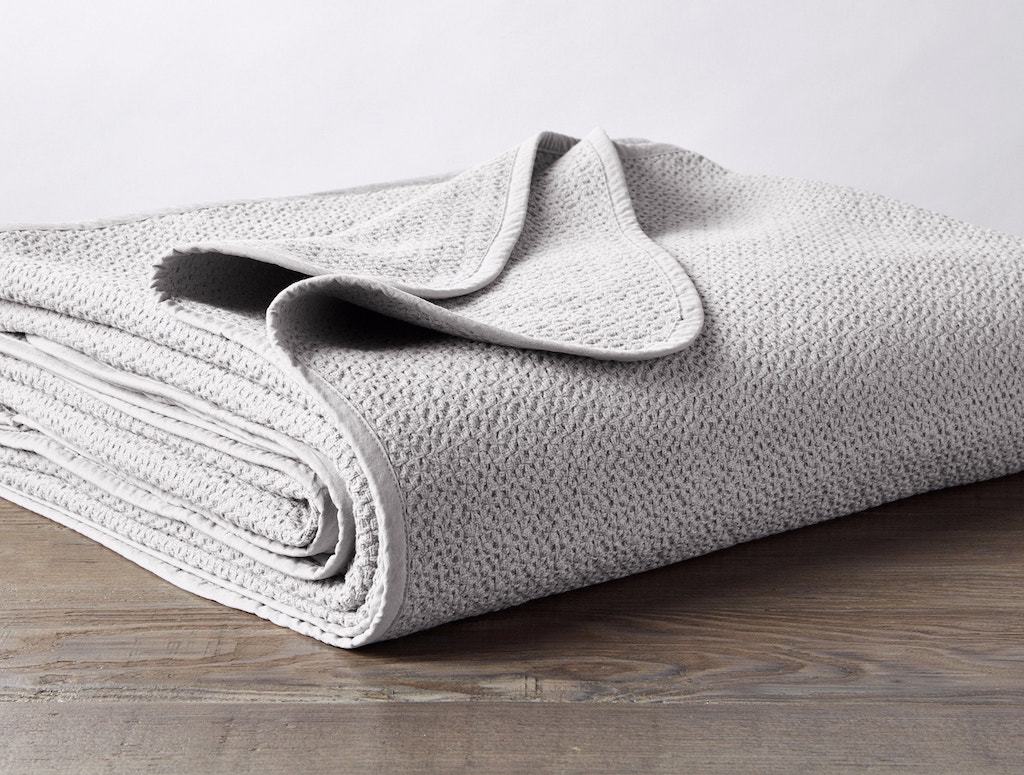 Pewter Honeycomb Organic Blanket by Coyuchi