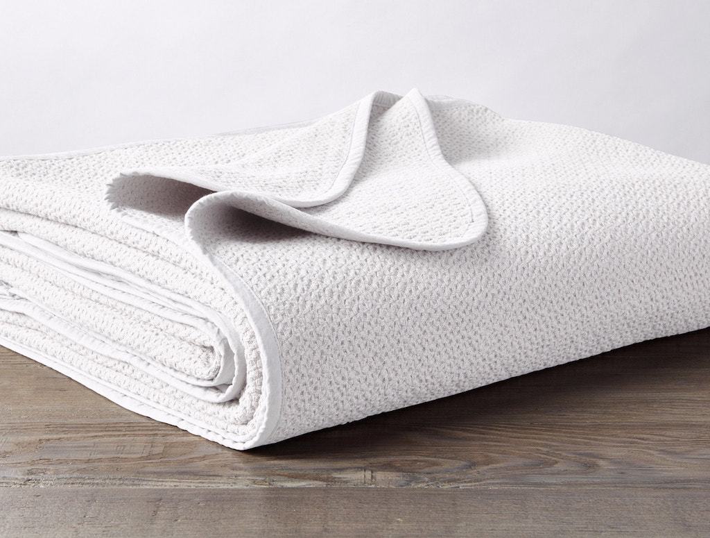 White Honeycomb Organic Blanket by Coyuchi