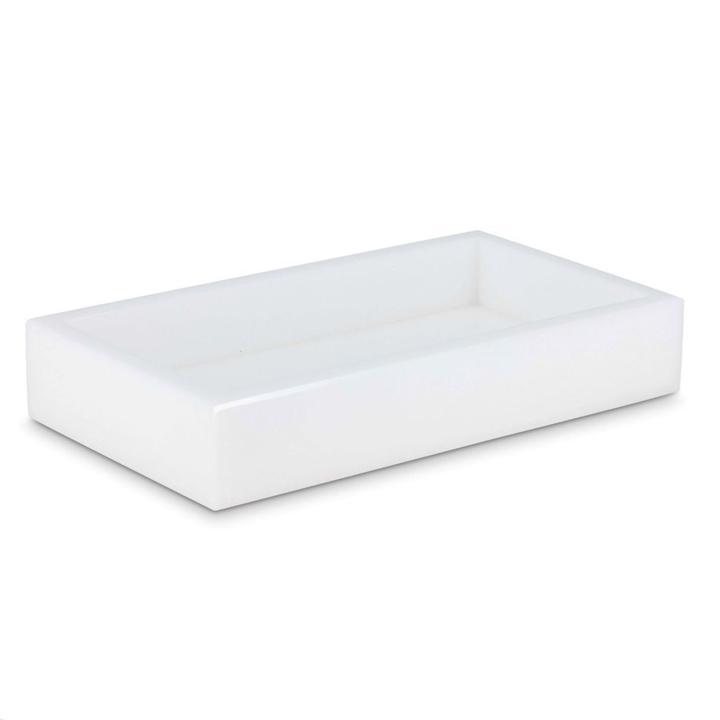 Ice White Lucite Bath Accessories by Mike + Ally