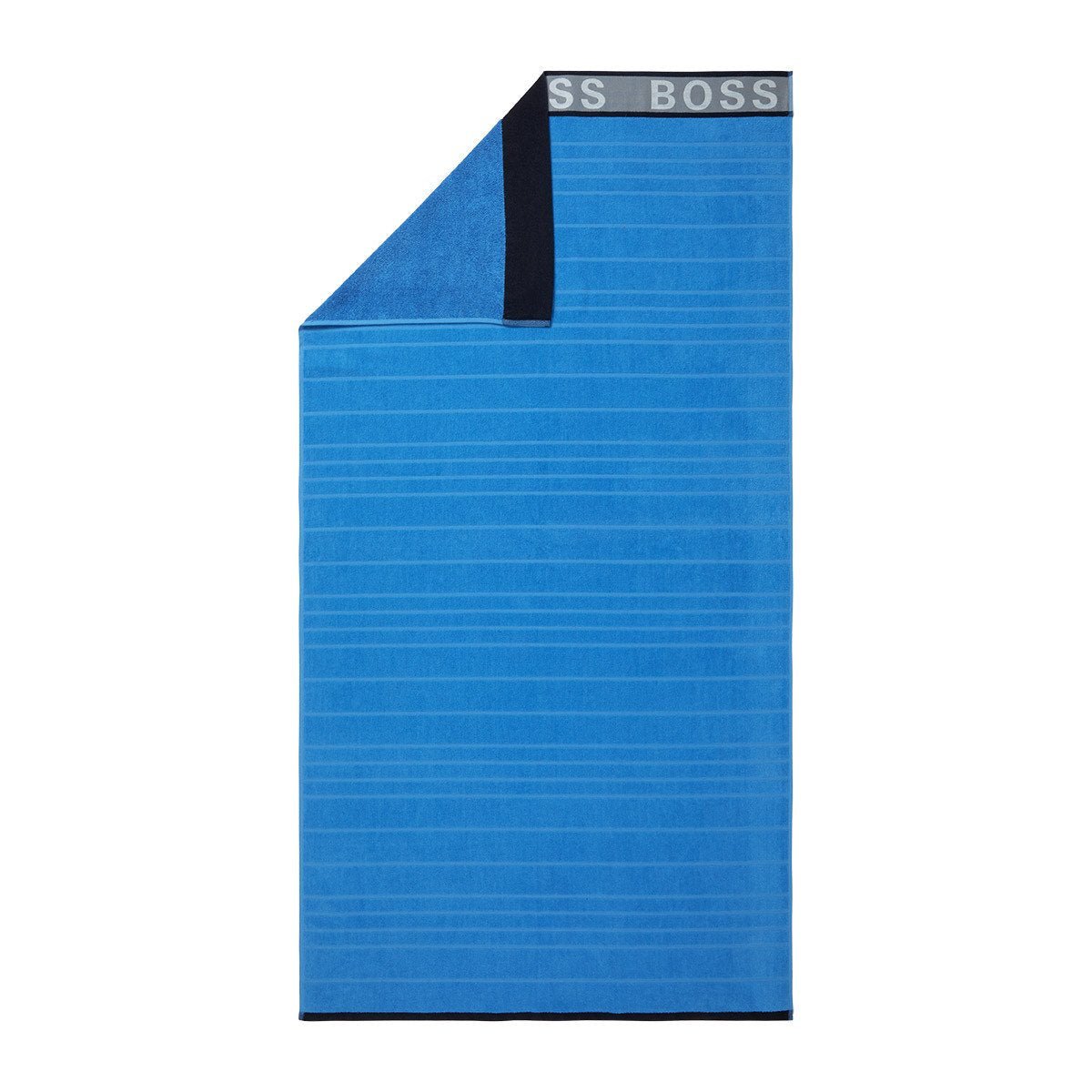 Blue Striped Logo Beach Towel by Hugo Boss