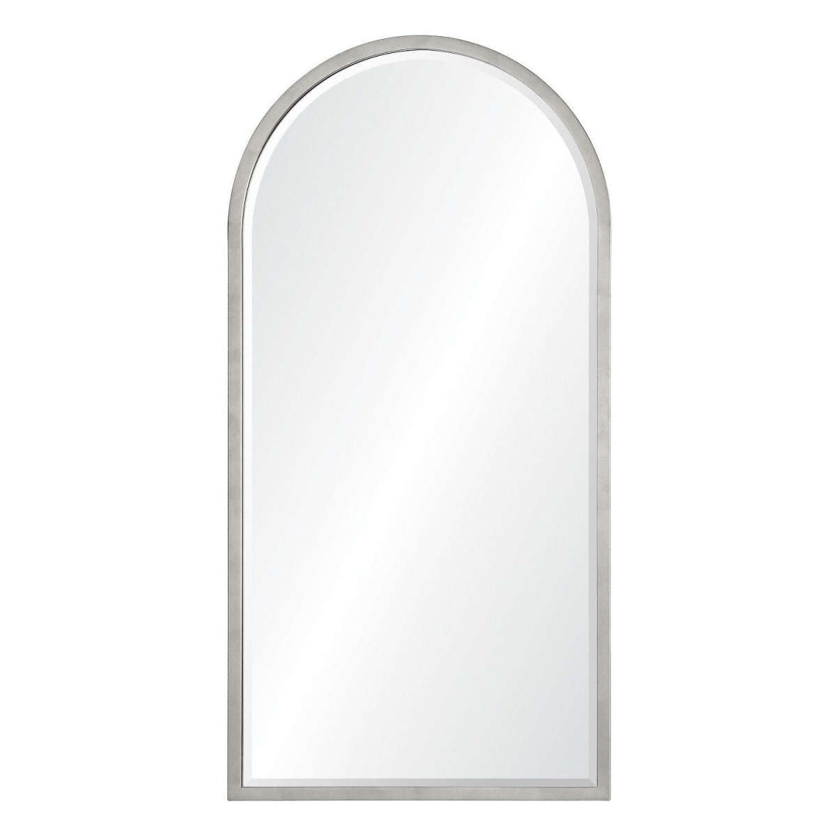 Large Antiqued Silver Arched Wall Mirror by Mirror Home