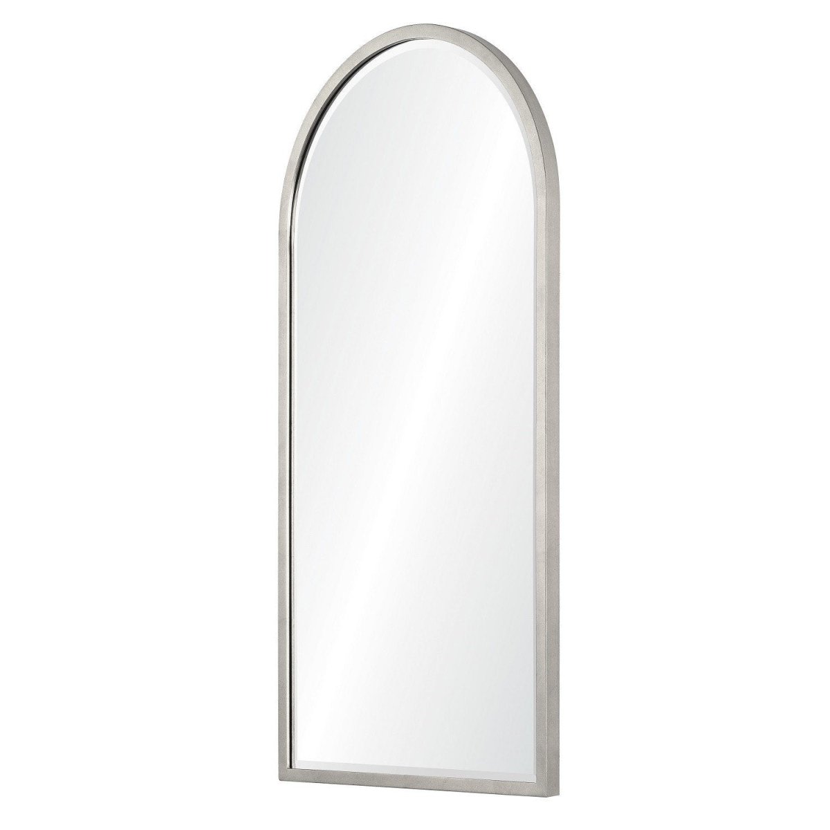 Large Antiqued Silver Arched Wall Mirror by Mirror Home